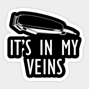 Barber - It's in my veins Sticker